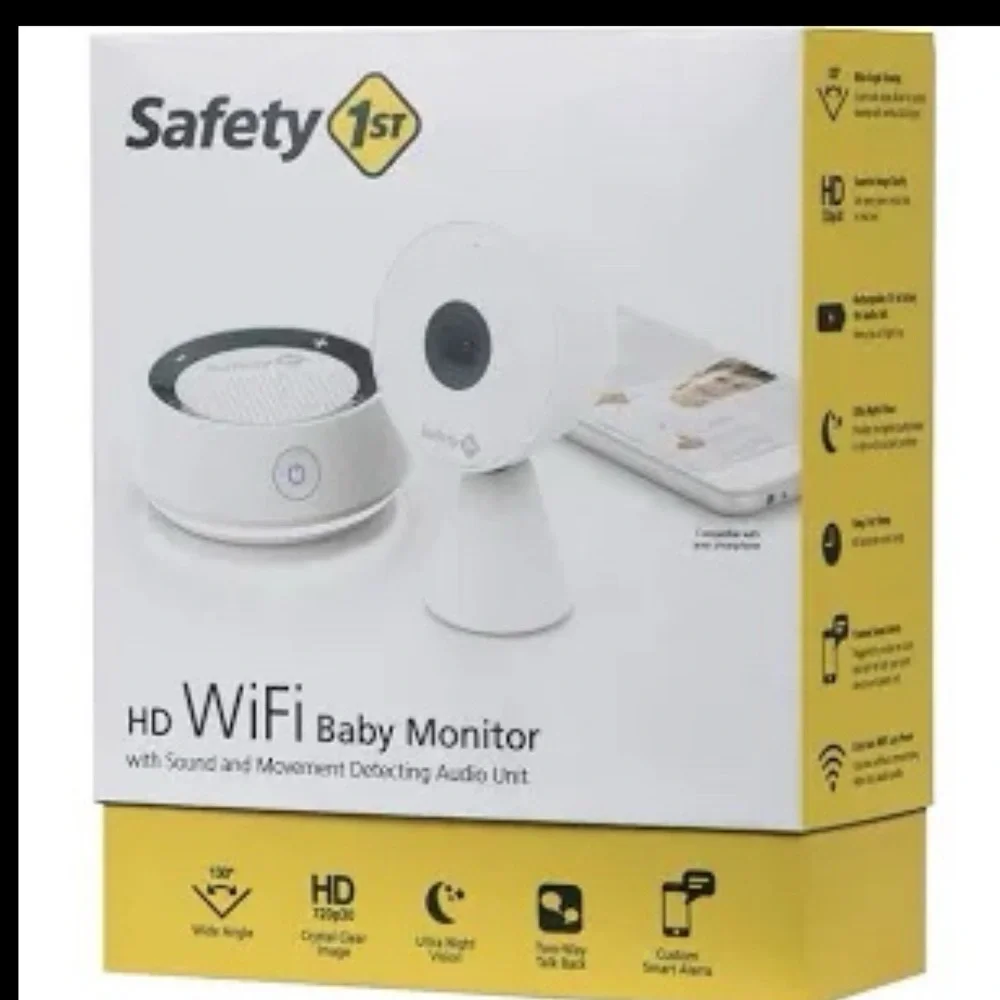 Safety 1st White HD WiFi Baby Monitor